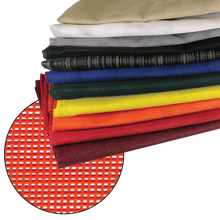 Heavy Duty Vinyl Coated Mesh Tarp - Red - 6 Foot x 8 Foot