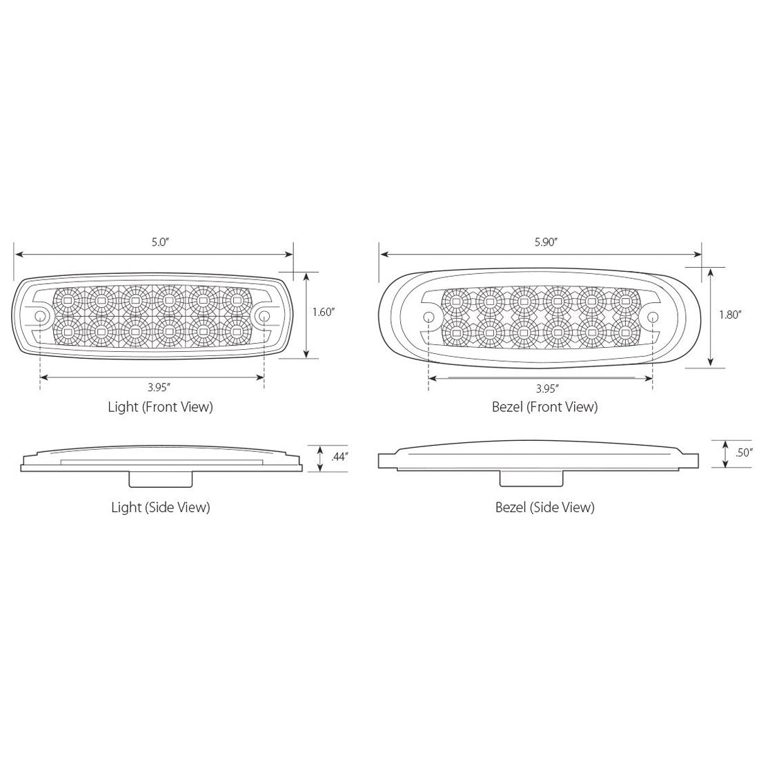 Marker Running Light Spyder LED Amber