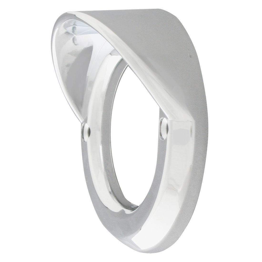 Chrome Plastic Cover with Visor - 2 Inch Round