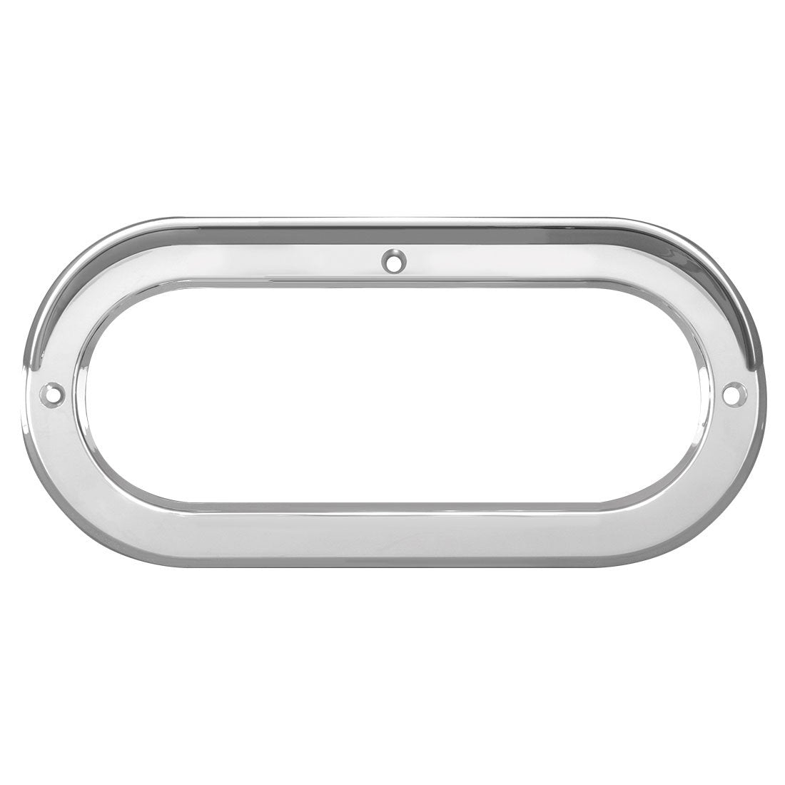 Chrome Plastic Cover with Visor - Oval