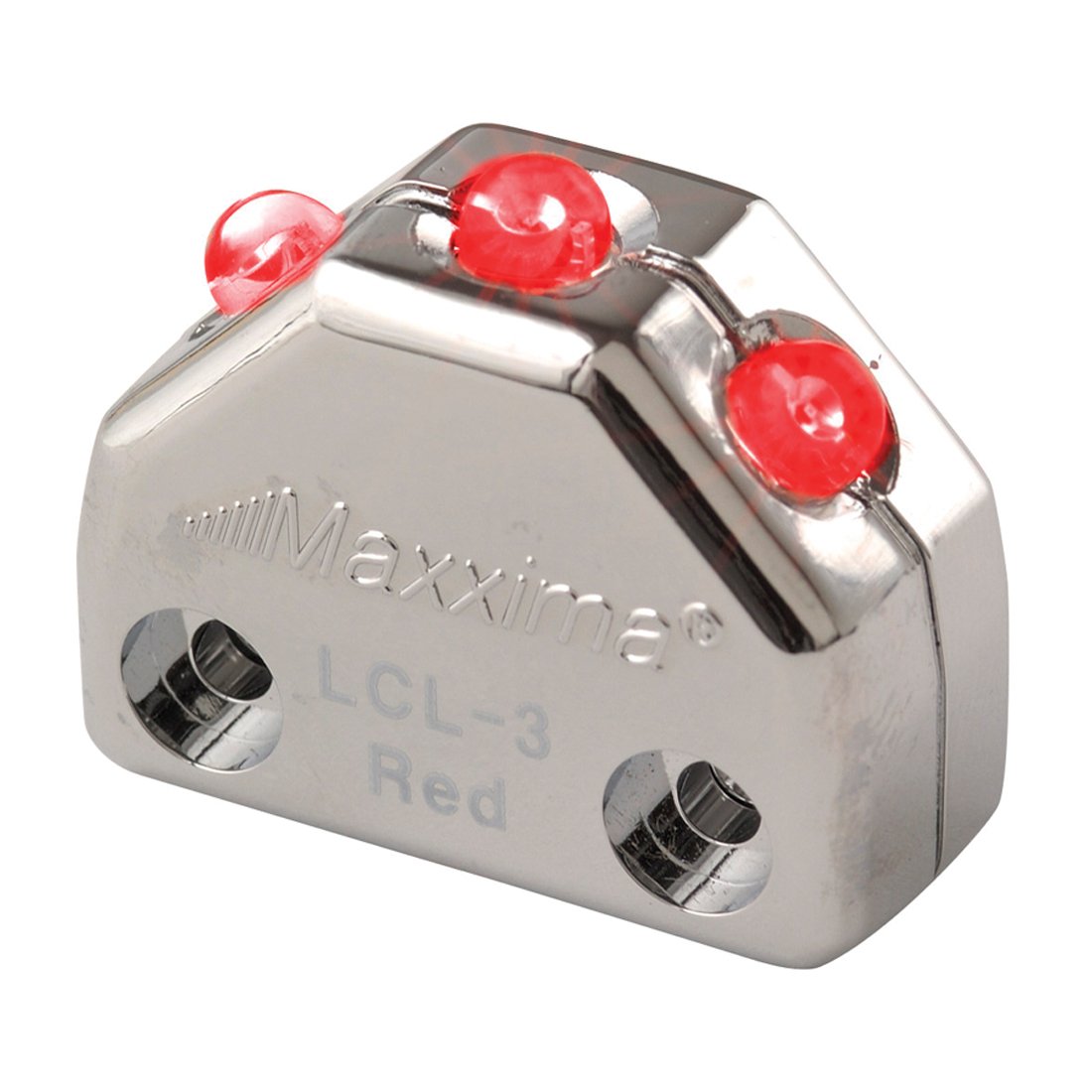 Courtesy Light Chrome Micro Interior 3 LED Red