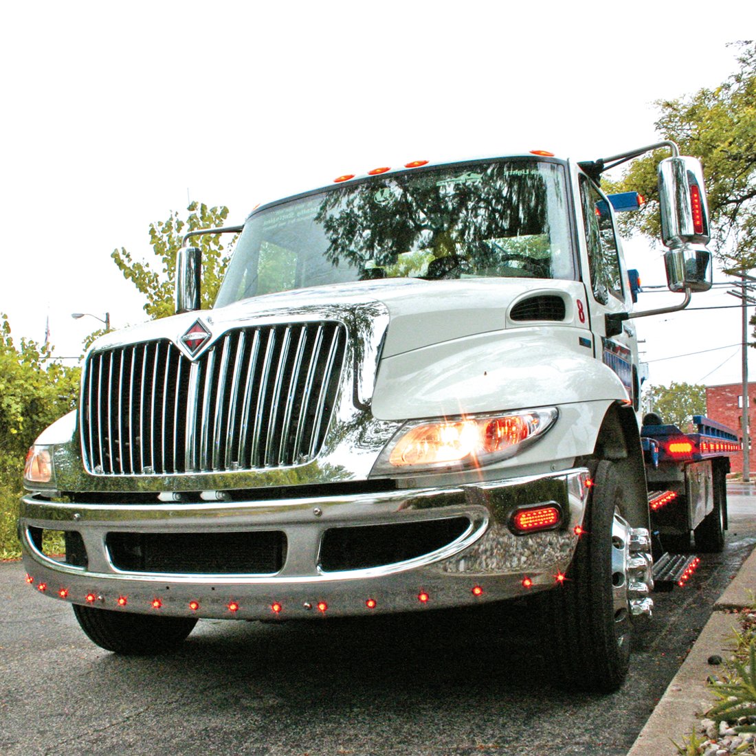 Amber 3/4 Inch Mini Button Round Side Marker - Clear Lens