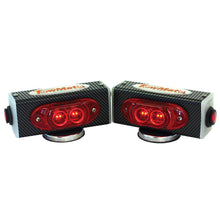 Wireless Split Tow Lights with End Markers - Carbon Fiber Finish