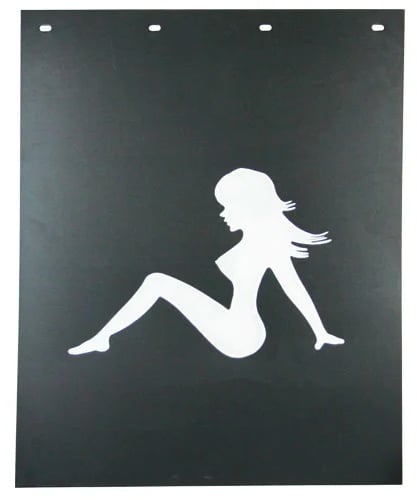 Sitting Lady Mud Flap - Facing Left
