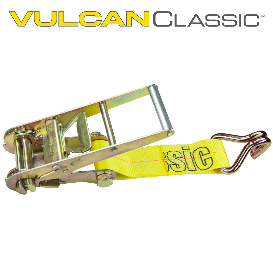 VULCAN Ratchet Strap Short End with Wire Hook - 3 Inch