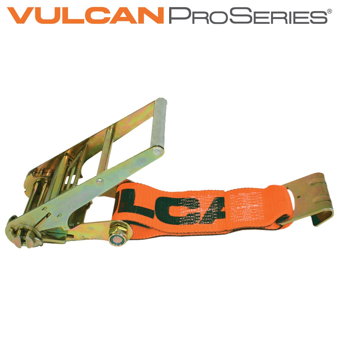 VULCAN Ratchet Strap Short End with Flat Hook - 4 Inch - PROSeries