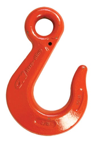 3/8 Inch G100 Eye Style Sling Hook - 8,800 Pound Safe Working Load