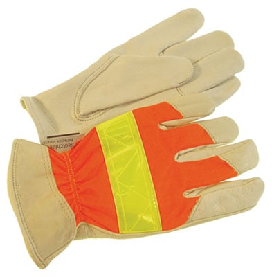 High-Viz Unlined Reflective Driving Gloves - L