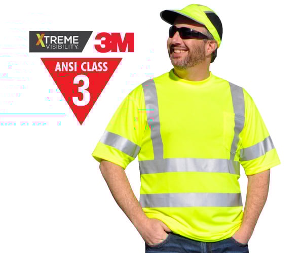 Xtreme-Flex Class 3 Short Sleeve T-Shirt Lime - 3XL