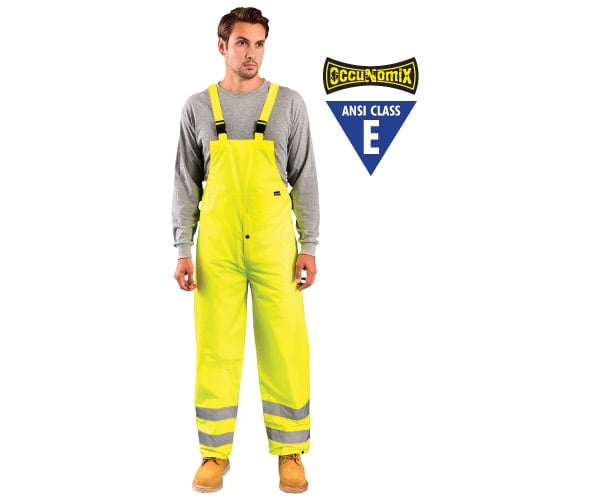 Classic Breathable Rain Bib - Lime - 4XL