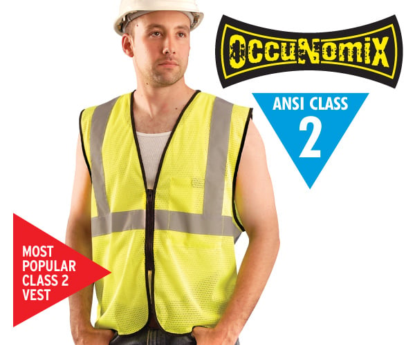 Class 2 Mesh Vest - Lime 4X/5X