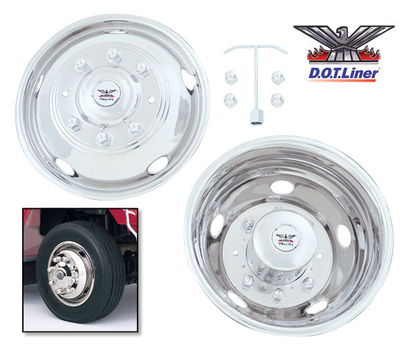 WC093R - GMC W4 W5 W4500 W5500 - 90-Cur - Dual/17.5"/6L/6HH - Rear