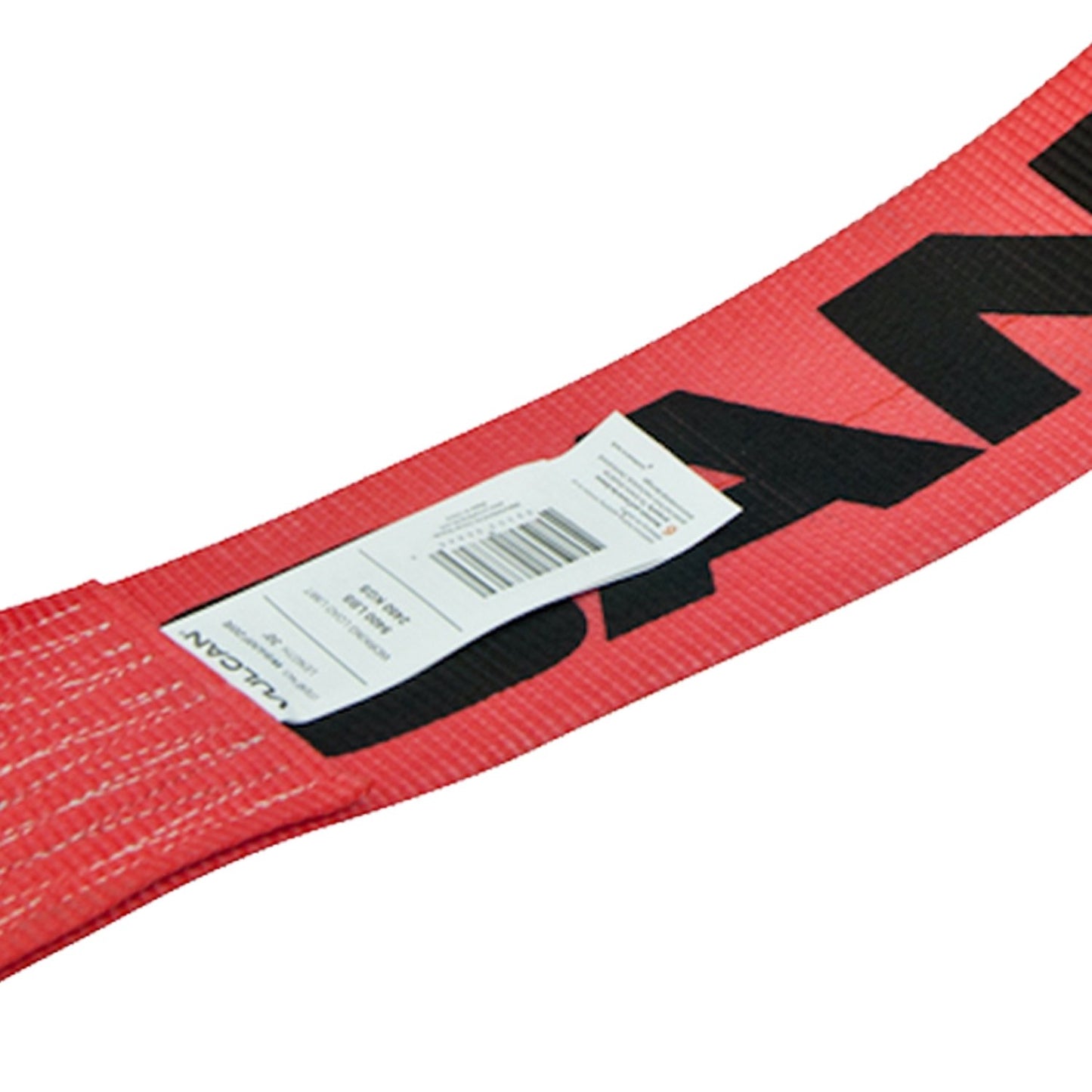 VULCAN Winch Strap with Flat Hook - 4 Inch x 30 Foot - Classic Red - 4 Pack - 5,000 Pound Safe Working Load