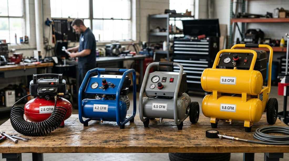 Portable air compressors ranked by CFM output in 2026