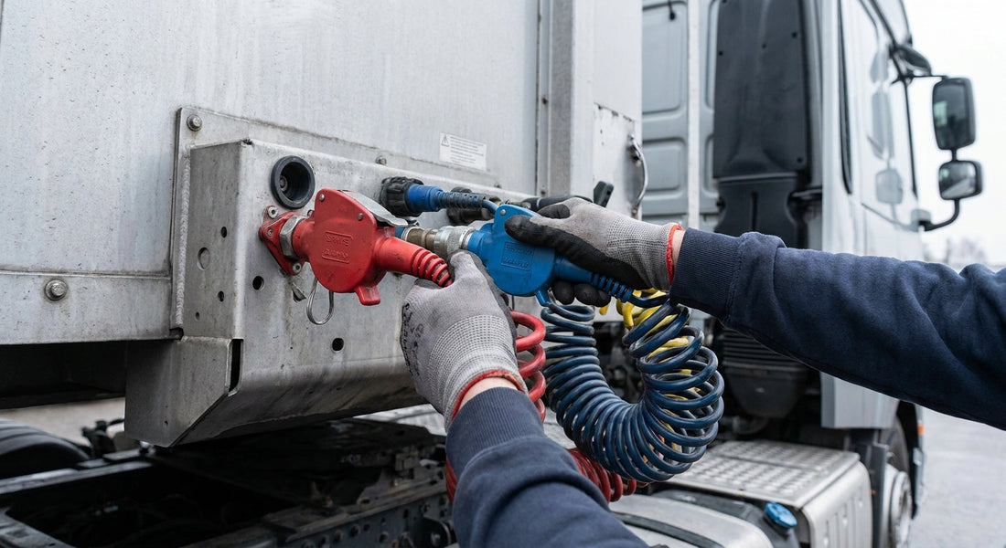 How to connect gladhands on a semi trailer