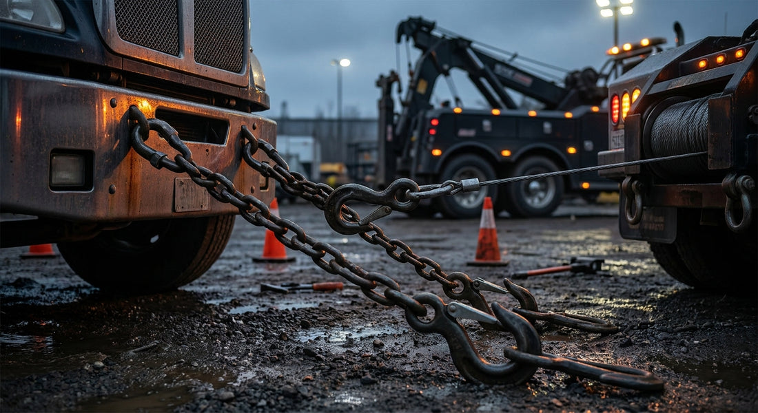 Best v-bridle chains for tow truck recovery
