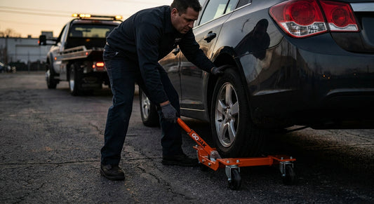 How to use a GoJak dolly caster for repo work