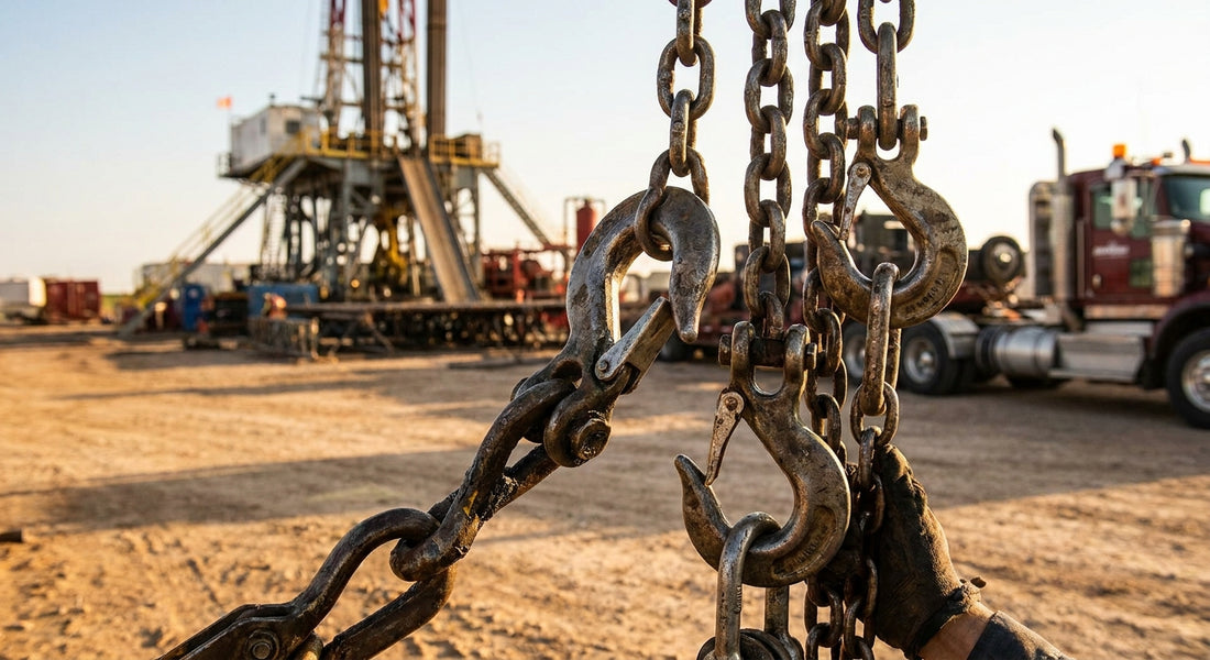 Chain hooks for oilfield rigging and heavy haul