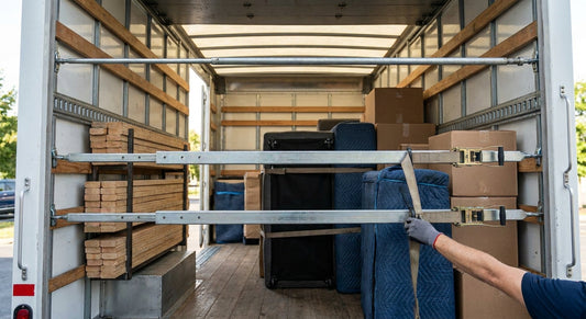 Load bars and beams for moving company trucks