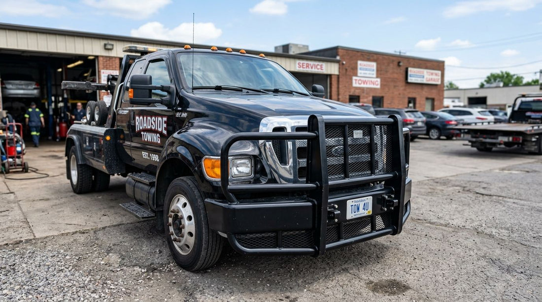 How much does it cost to add a push bumper to a tow truck?