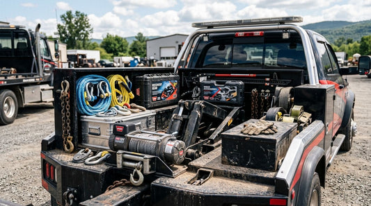 How much does it cost to equip a tow truck with recovery gear?
