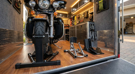 Best motorcycle chocks for enclosed trailer floors