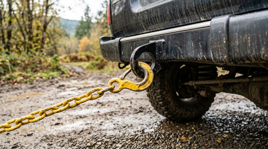 Can tow hook chains be used without a shackle?