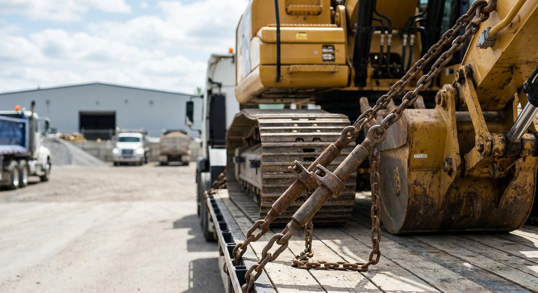 Load binders for oversized machinery transport