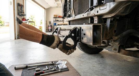 How to install tow hooks on a pickup truck frame