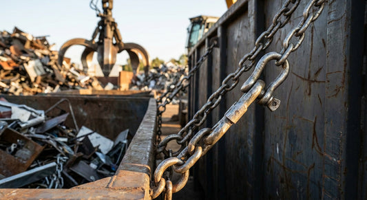 Chain connectors for scrap and recycling hauling