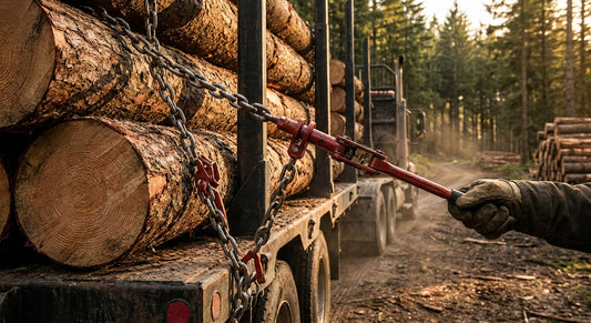 Chain binders for logging and forestry transport