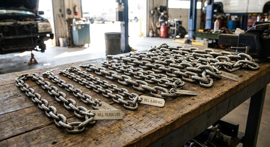 Tow chains ranked by working load limit in 2026