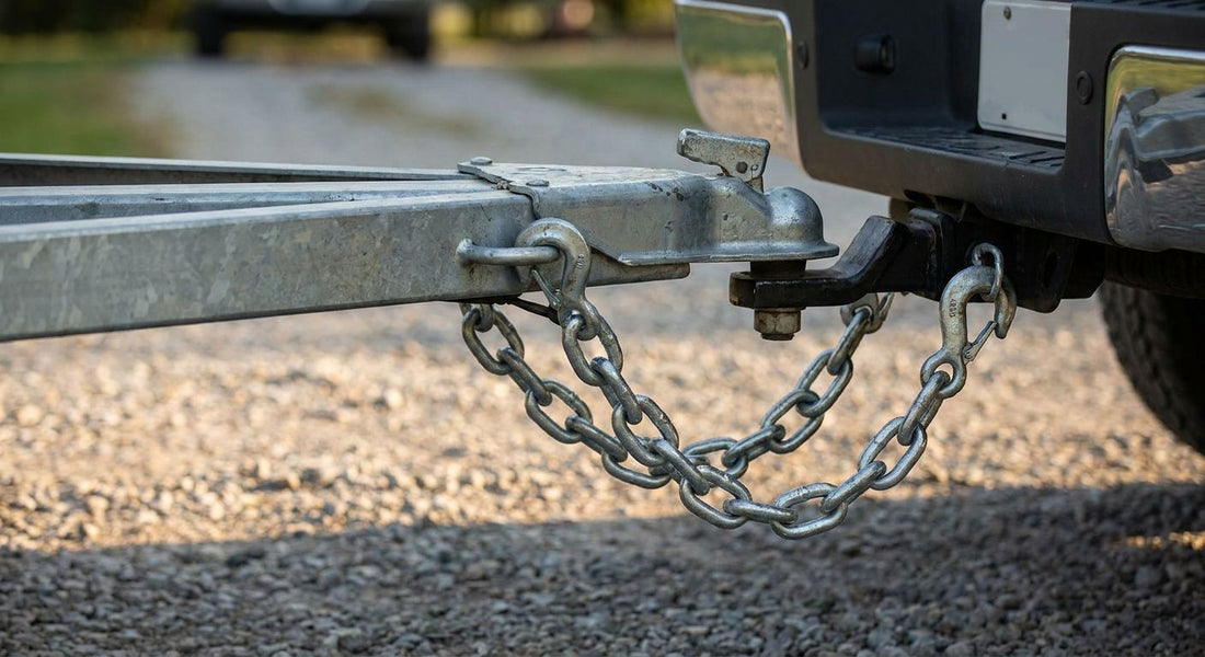 Trailer safety chains for utility trailers
