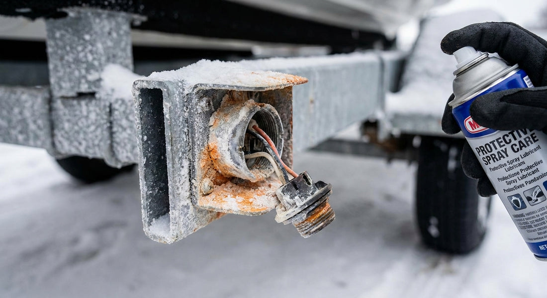 How to prevent trailer light corrosion in winter