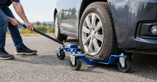 Can you use a GoJak dolly caster on a car with a flat tire?