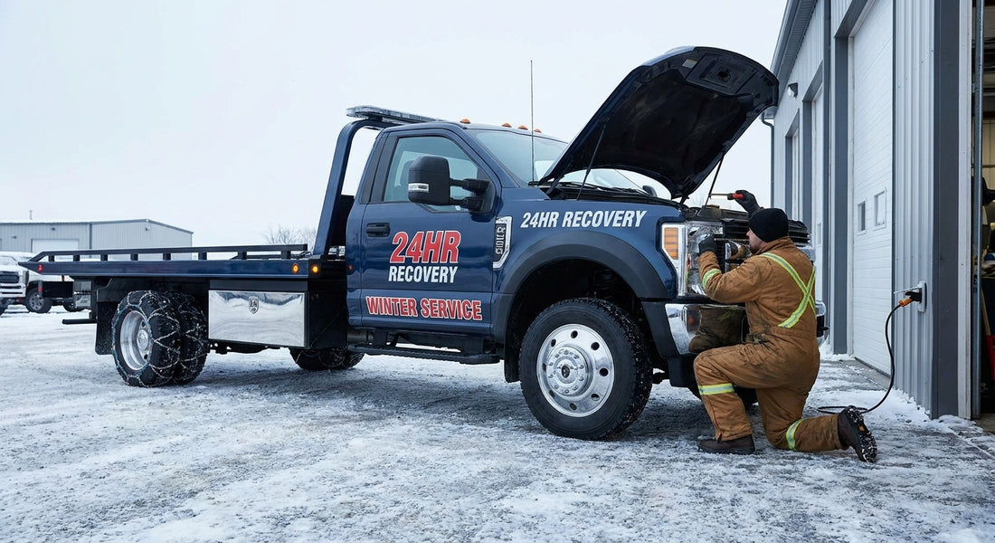 How to winterize a tow truck for cold weather operations