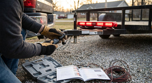 How to set up a wireless tow light kit on a trailer