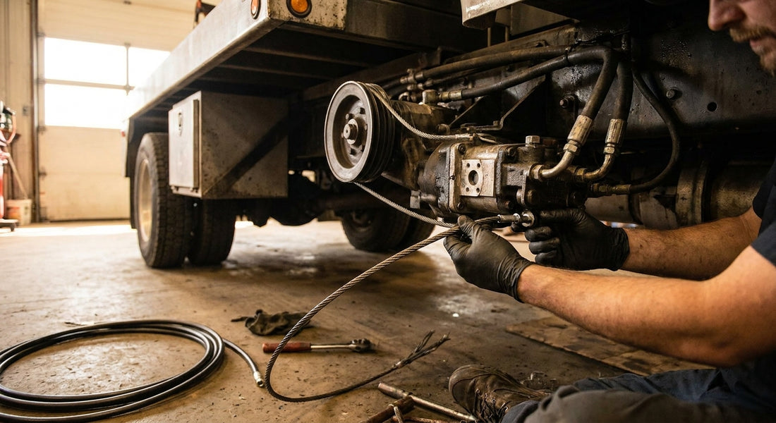 How to replace a PTO cable on a wrecker body
