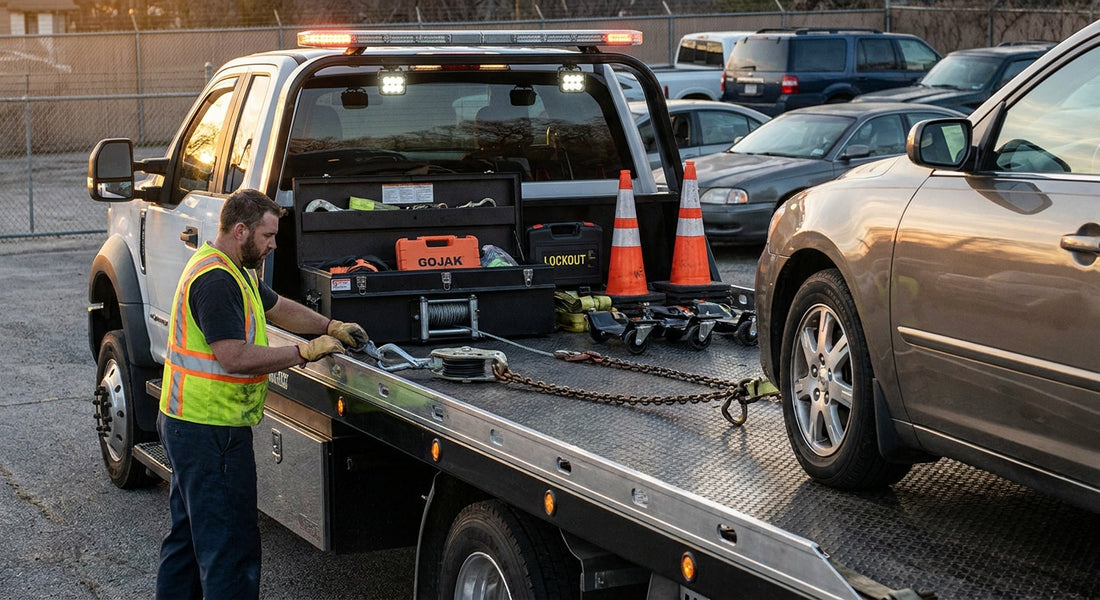 Wrecker accessories for repo and impound operators