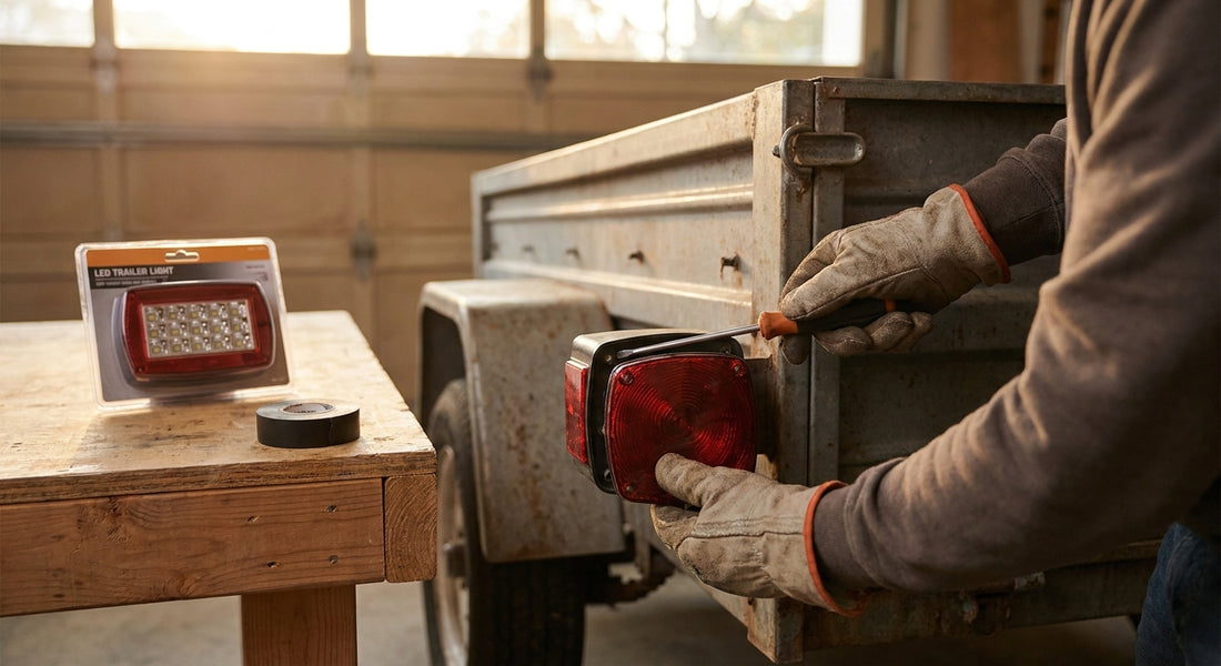 How to replace trailer tail lights: step-by-step