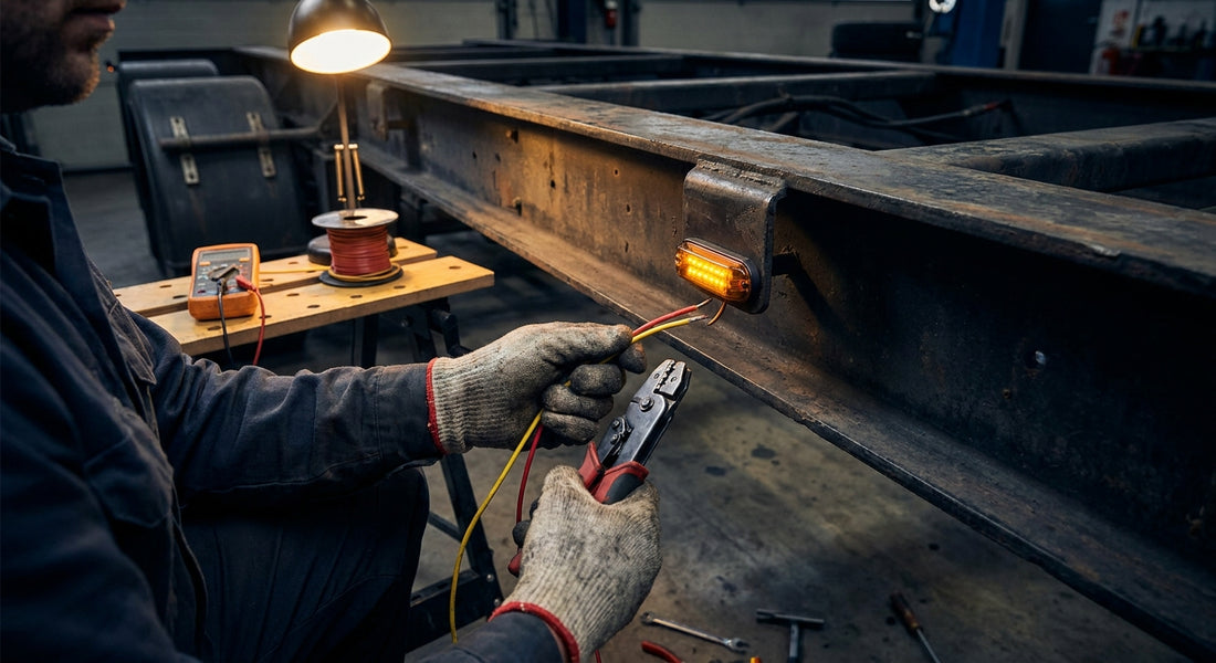 How to wire marker lights on a semi trailer