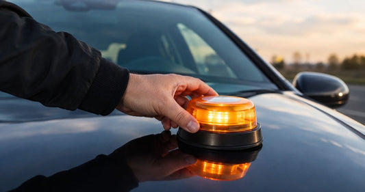 Is a magnetic strobe light legal on a personal vehicle?