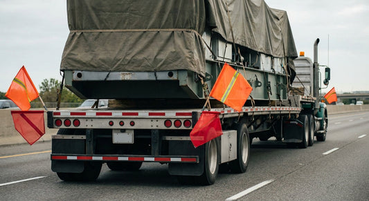 Best wide load flags for oversized cargo transport