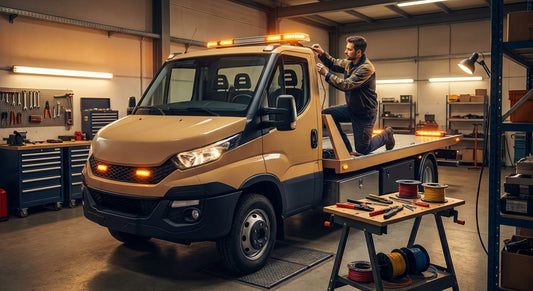 How to install LED strobe lights on a tow truck