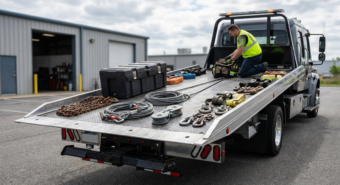 How to stock a tow truck with essential recovery equipment