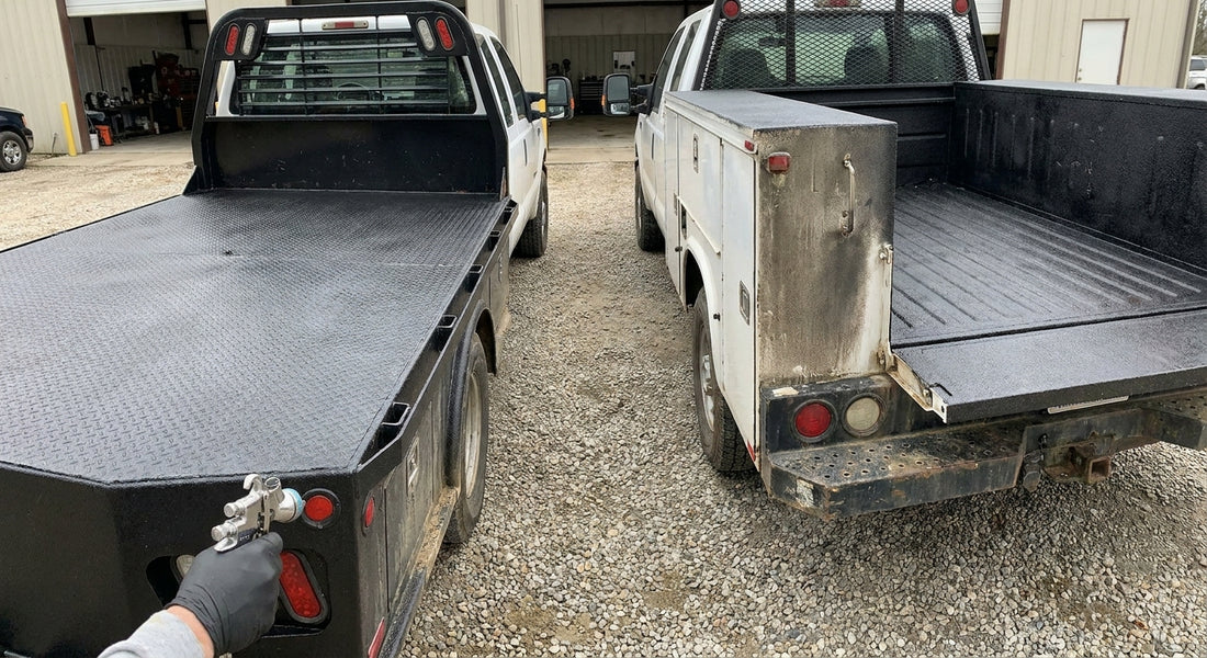 Bed liners for flatbed and service trucks