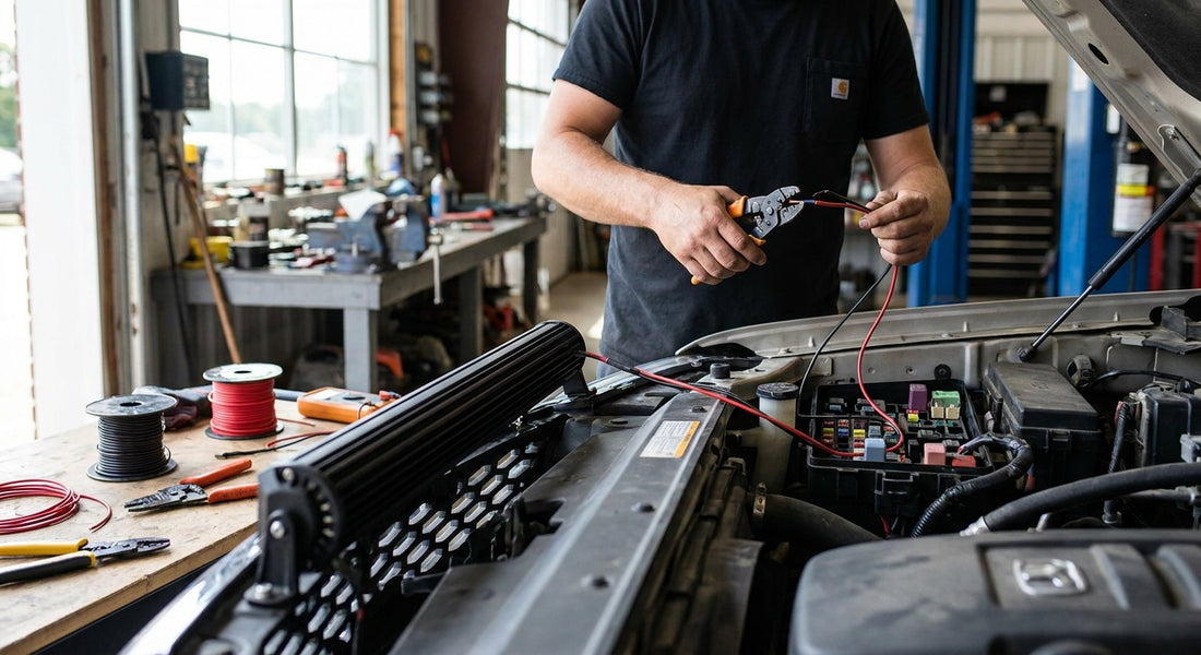 How to wire a light bar into a truck's electrical system