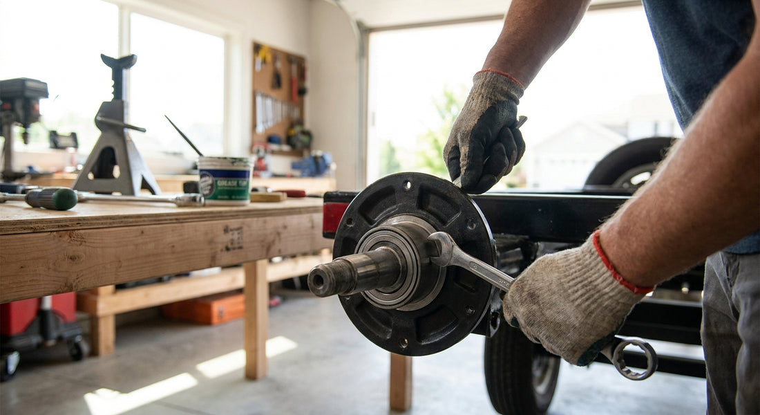 How to replace a trailer wheel bearing and hub