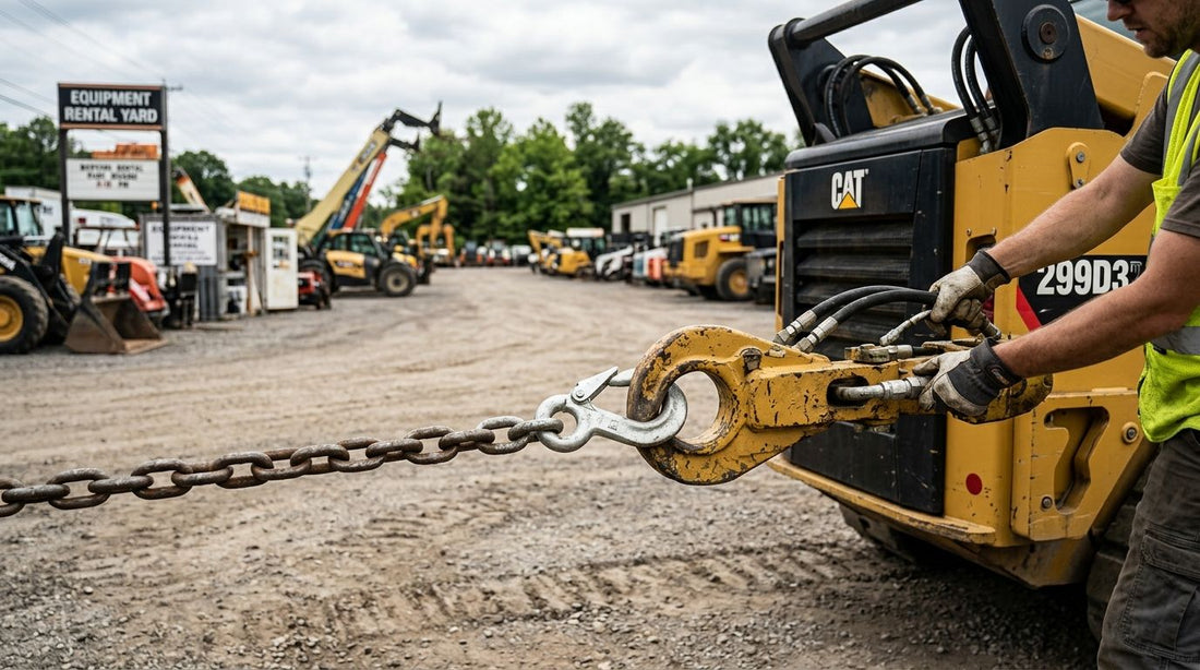 Tow hook chains for equipment rental yards: complete 2026 guide