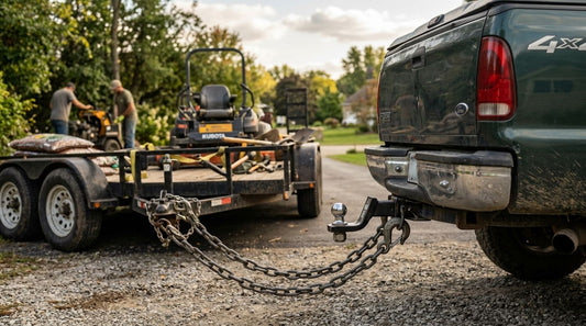 Tow hook chains for landscaping haulers: complete 2026 guide
